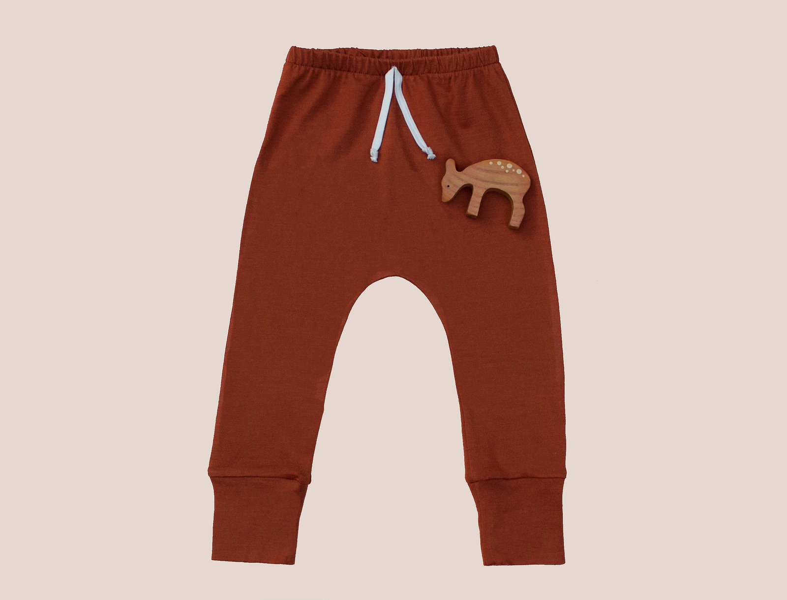 Image of New emerald, fox, acorn merino basic pants