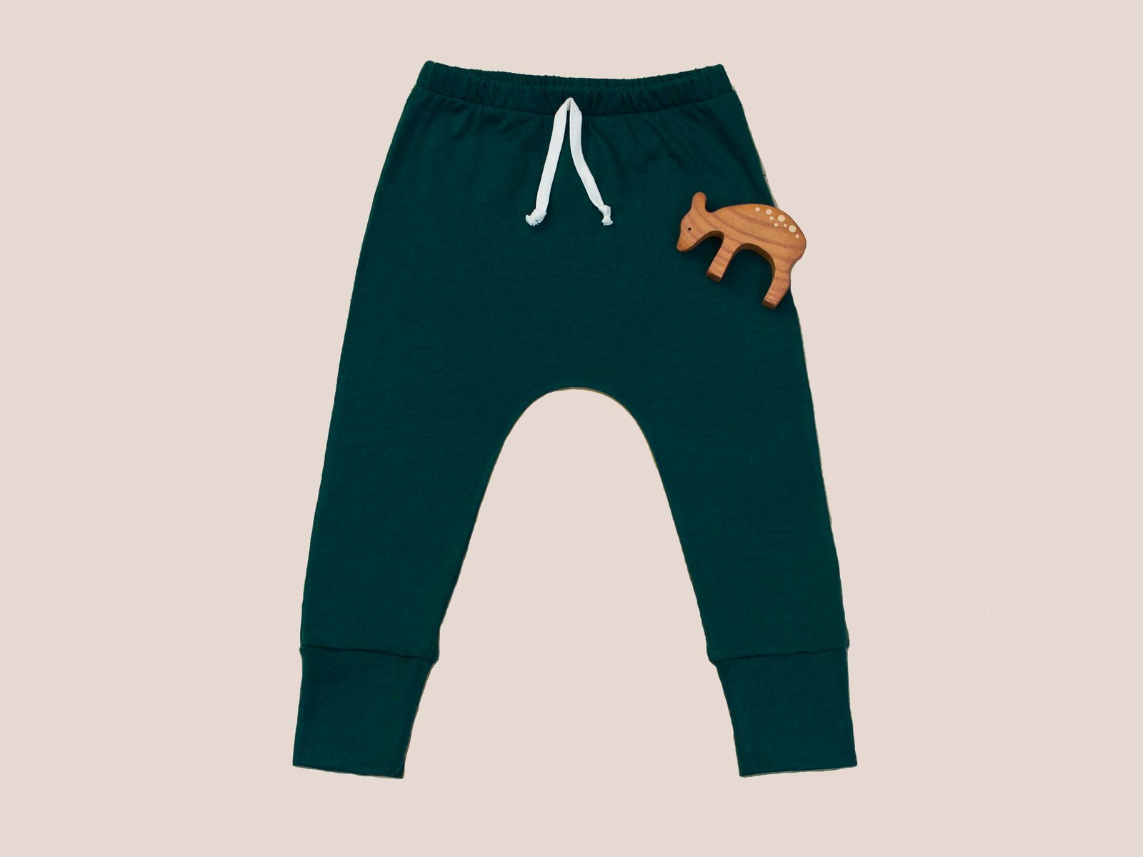 Image of New emerald, fox, acorn merino basic pants